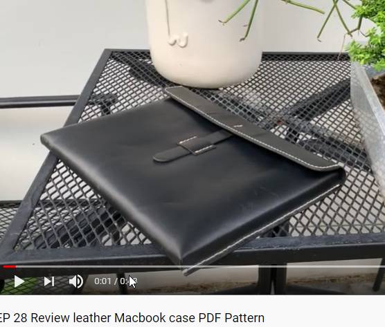 Выкройка кожаный чехол для Macbook